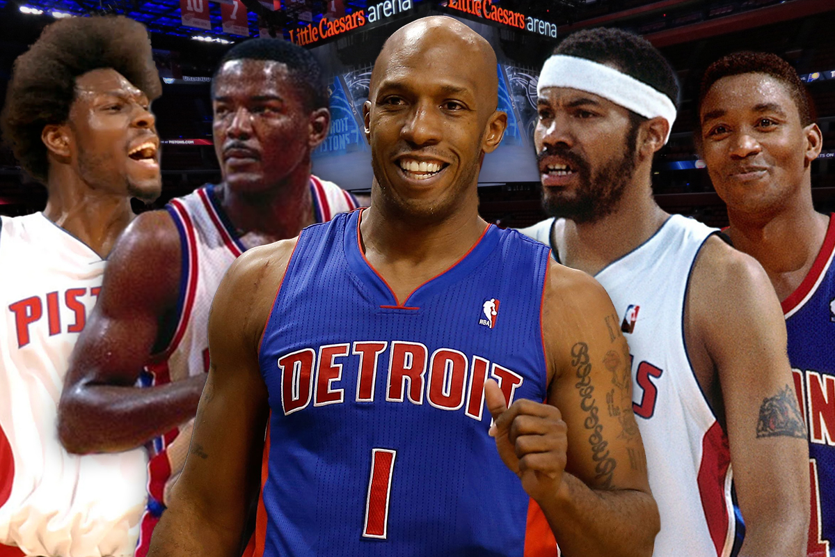 15. Detroit Pistons: Isiah Thomas-Chauncey Billups-Joe Dumars-Rasheed Wallace-Ben Wallace