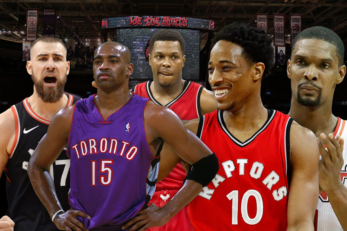 20. Toronto Raptors: Kyle Lowry-DeMar DeRozan-Vince Carter-Chris Bosh-Jonas Valanciunas