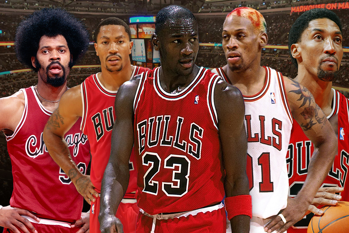 3. Chicago Bulls: Derrick Rose-Michael Jordan-Scottie Pippen-Dennis Rodman-Artis Gilmore